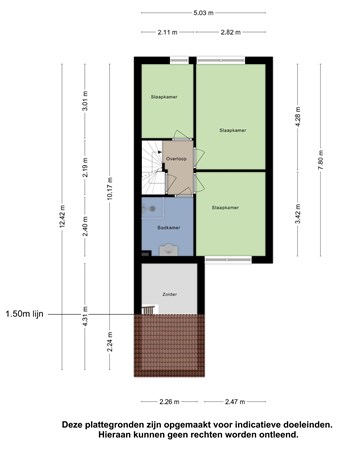 Floorplan - Volendamstraat 87, 8304 CE Emmeloord